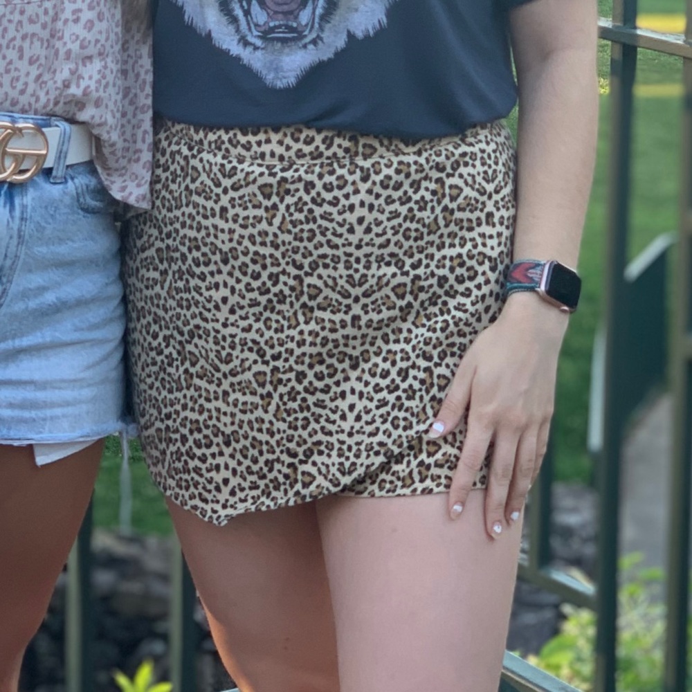 Leopard Skort